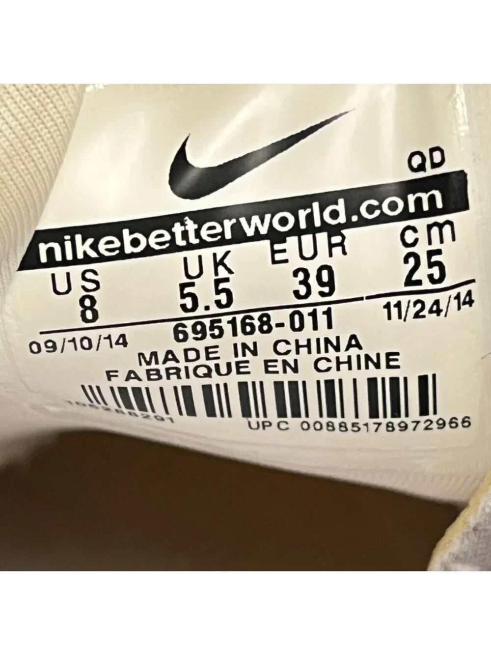 Nike Free 5.0 v4 NS PT Womens Size 8 Gray White Athletic Running Shoes Sneakers